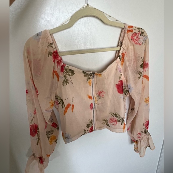 Cropped Floral top - Picture 3 of 5